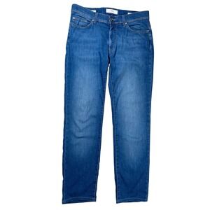 Brax Style Cadiz Jeans Mens 34x31 Blue Ultralight Straight Fit Blue Planet Denim